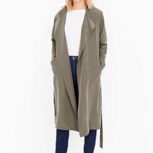 American Apparel Olive Green Trench